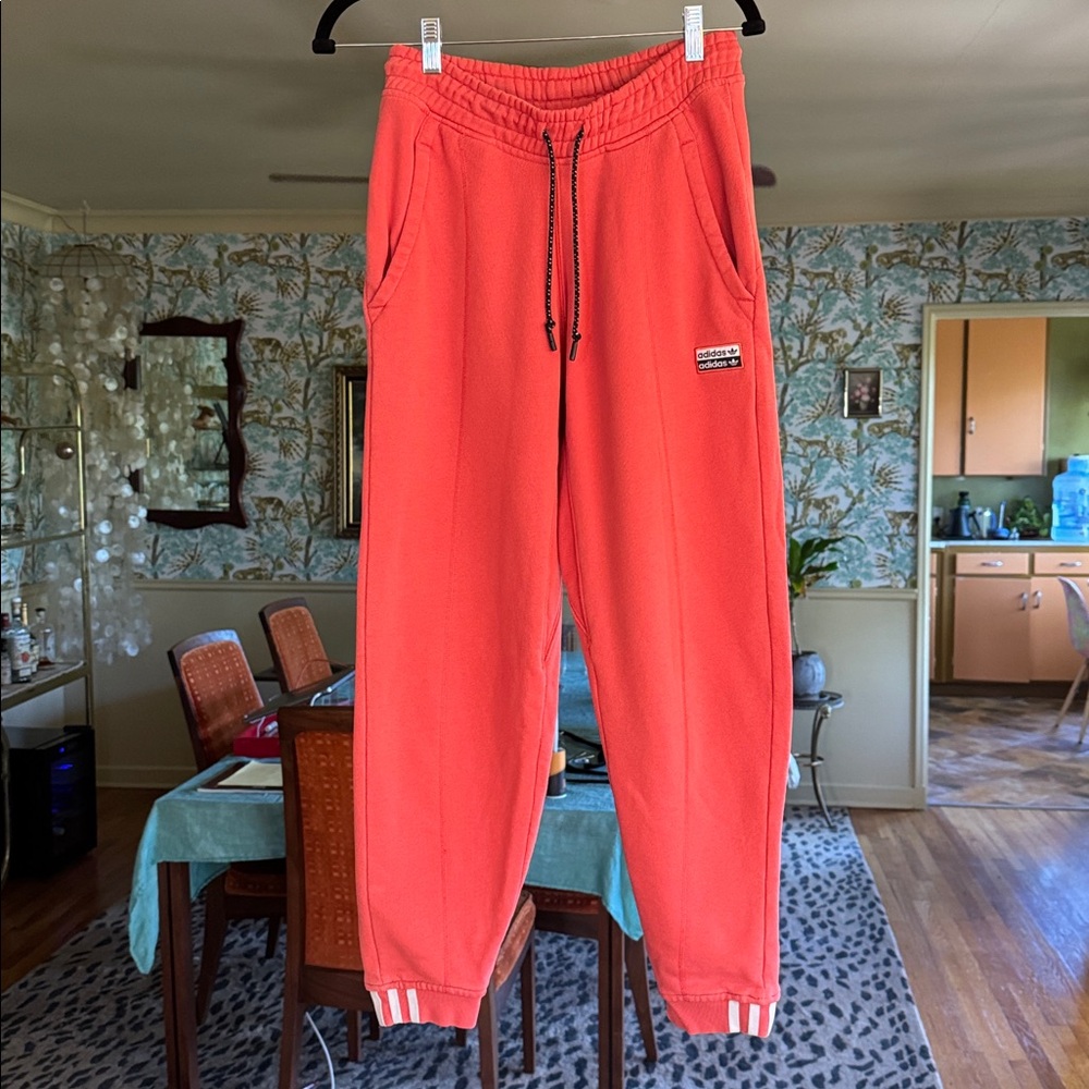 Adidas Coral Jogger Pants with Logo Patch Men’s size XS